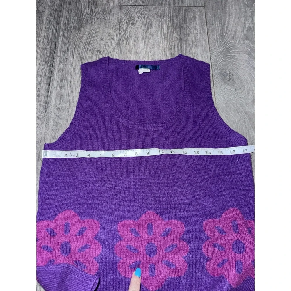 Women's Boden Wool Sweater Vest Purple Size‎ 16
